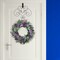 Haute Decor 18-inch Strong Metal Scrollwork Over The Door Wreath Hanger, Full Ornate Scroll Design - Matte Black Finish - Easily Holds Large and Heavy Wreaths and Swags